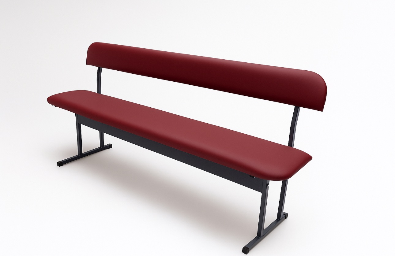 М’яка лава зі спинкою 1500 × 400 × 780 Розком